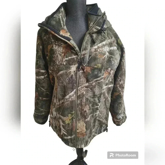 She outdoor fleece camouflage coat - Picture 1 of 5